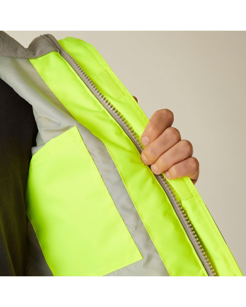 Regatta Green Hi-Vis Pro Dover Parka for men