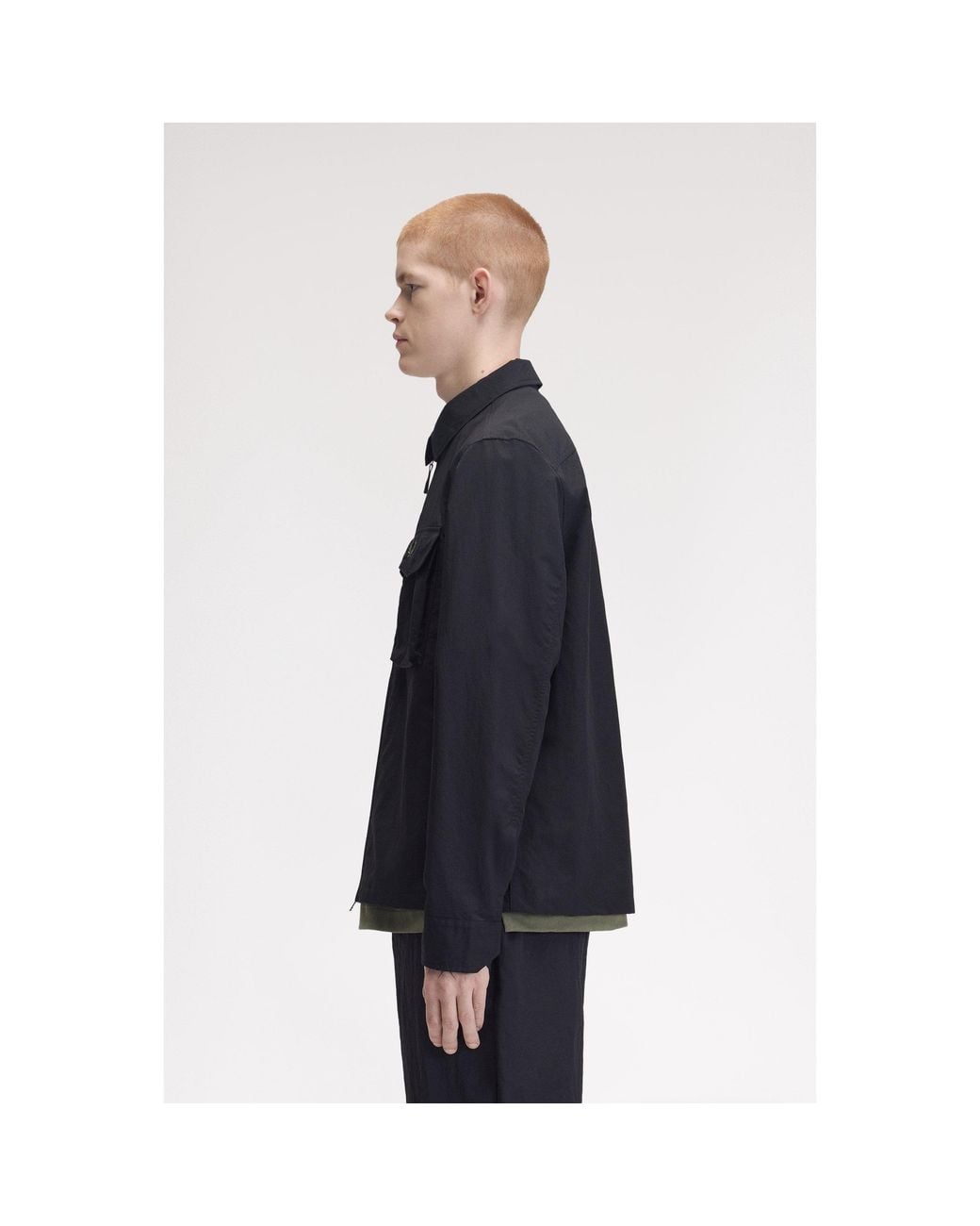 Fred Perry Blue Overshirt for men