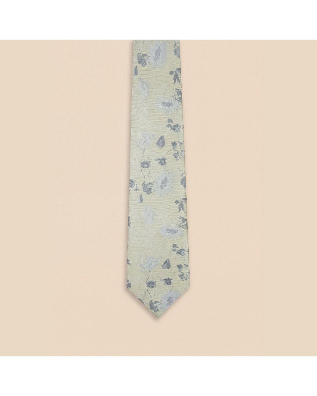 Without Prejudice Natural Adriana Silk Floral Tie for men