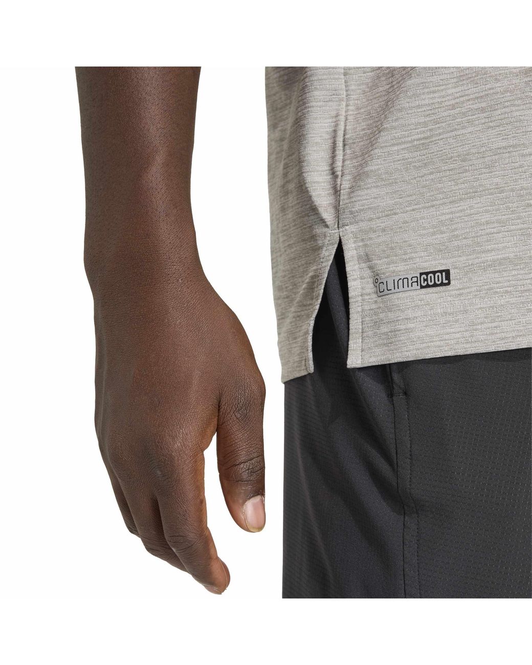 Adidas Gray Tech Essentials Short-Sleeve Crew-Neck T-Shirt for men