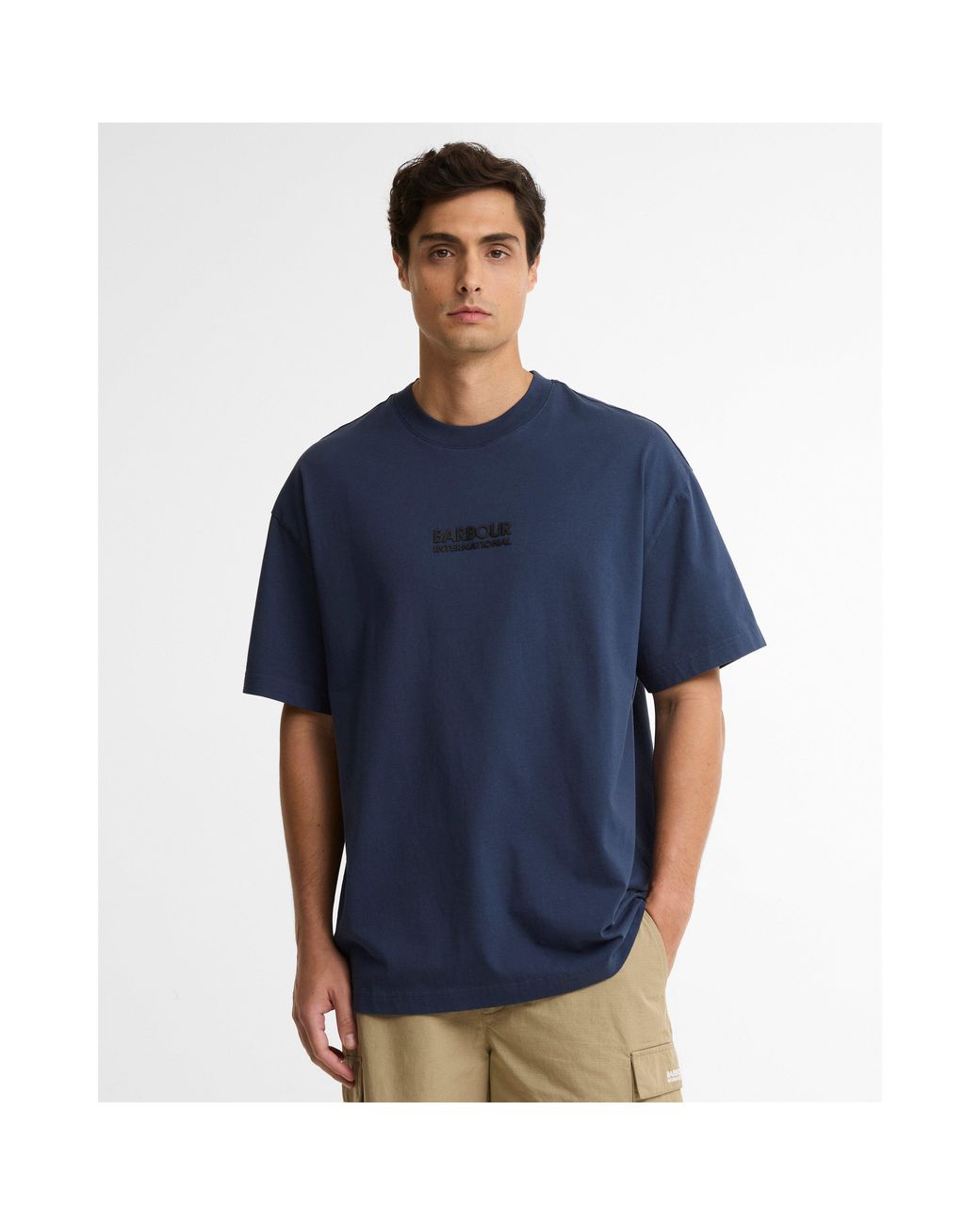 Barbour Blue Collins T-Shirt for men