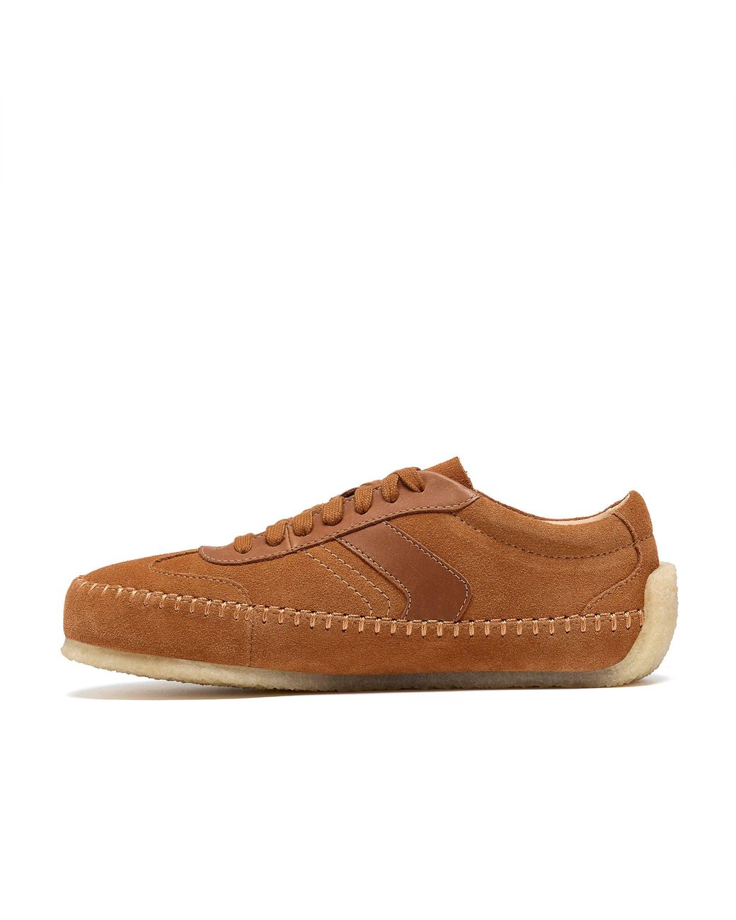 Clarks Brown Tor Low Suede Low-Top Trainers
