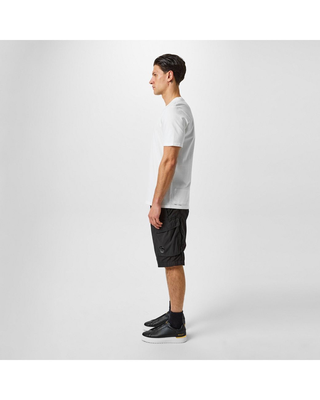 Mallet Black Grftr Elast Trainers for men