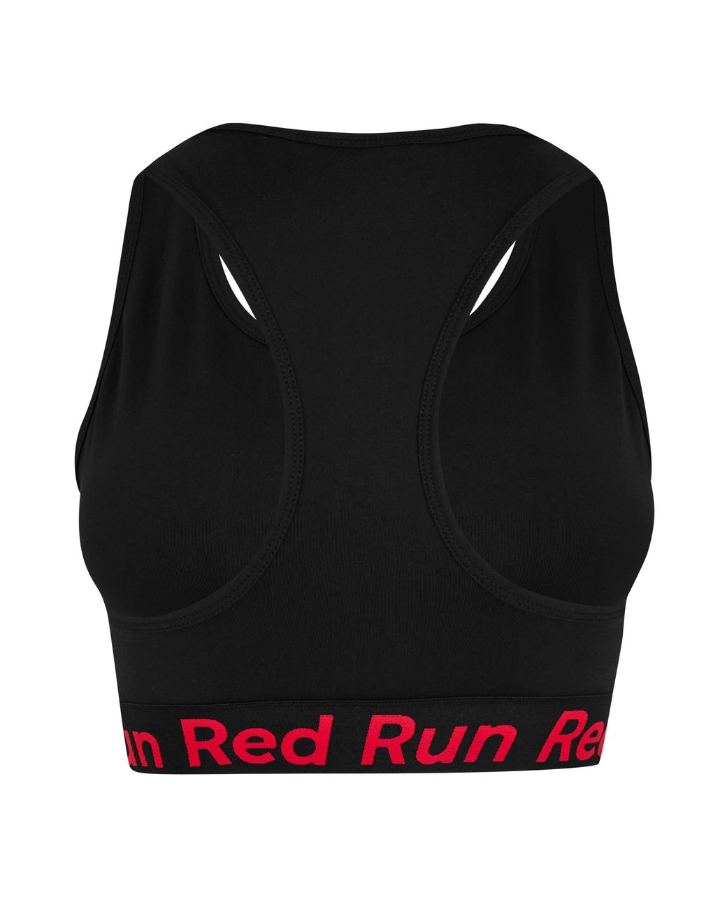 Red Run Black Low Impact Sports Bra