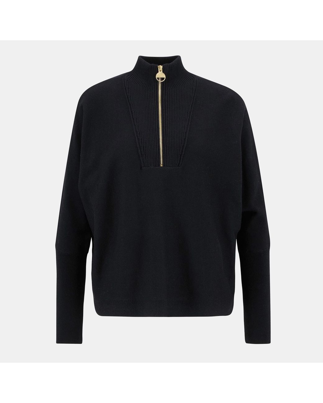 Barbour Black Lola Knit Jumper