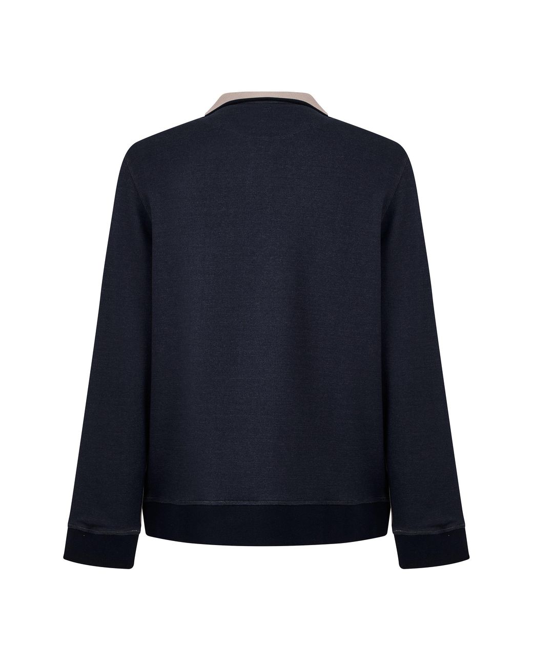 Ted Baker Gray 1/2-Zip Long-Sleeve Polo for men