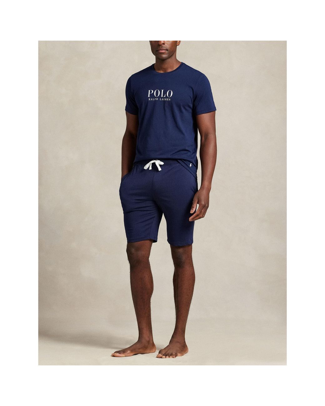 Polo Ralph Lauren Blue Box Logo T-Shirt for men
