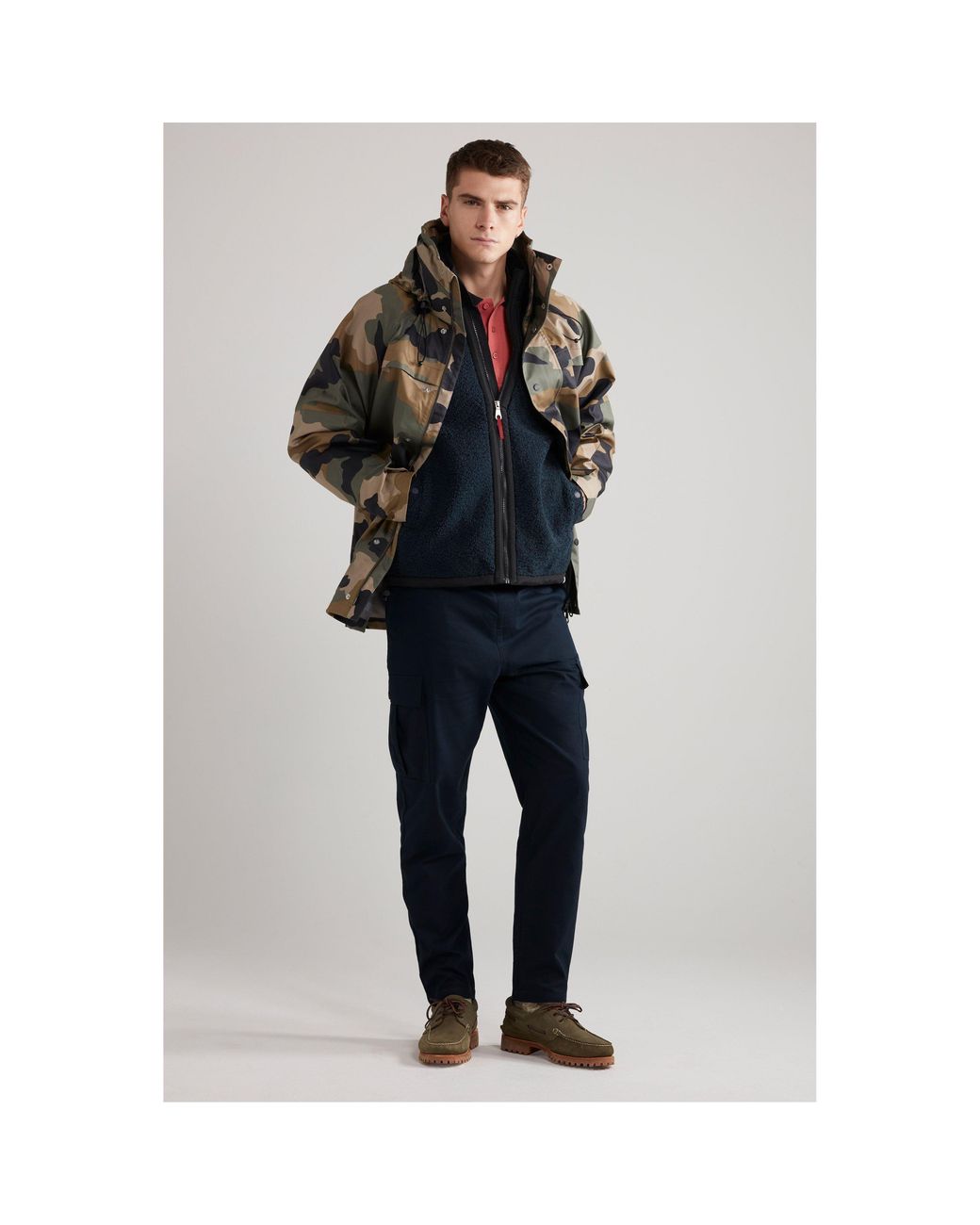 Farah Gray Stratton Tech Technical Fabric Parka for men