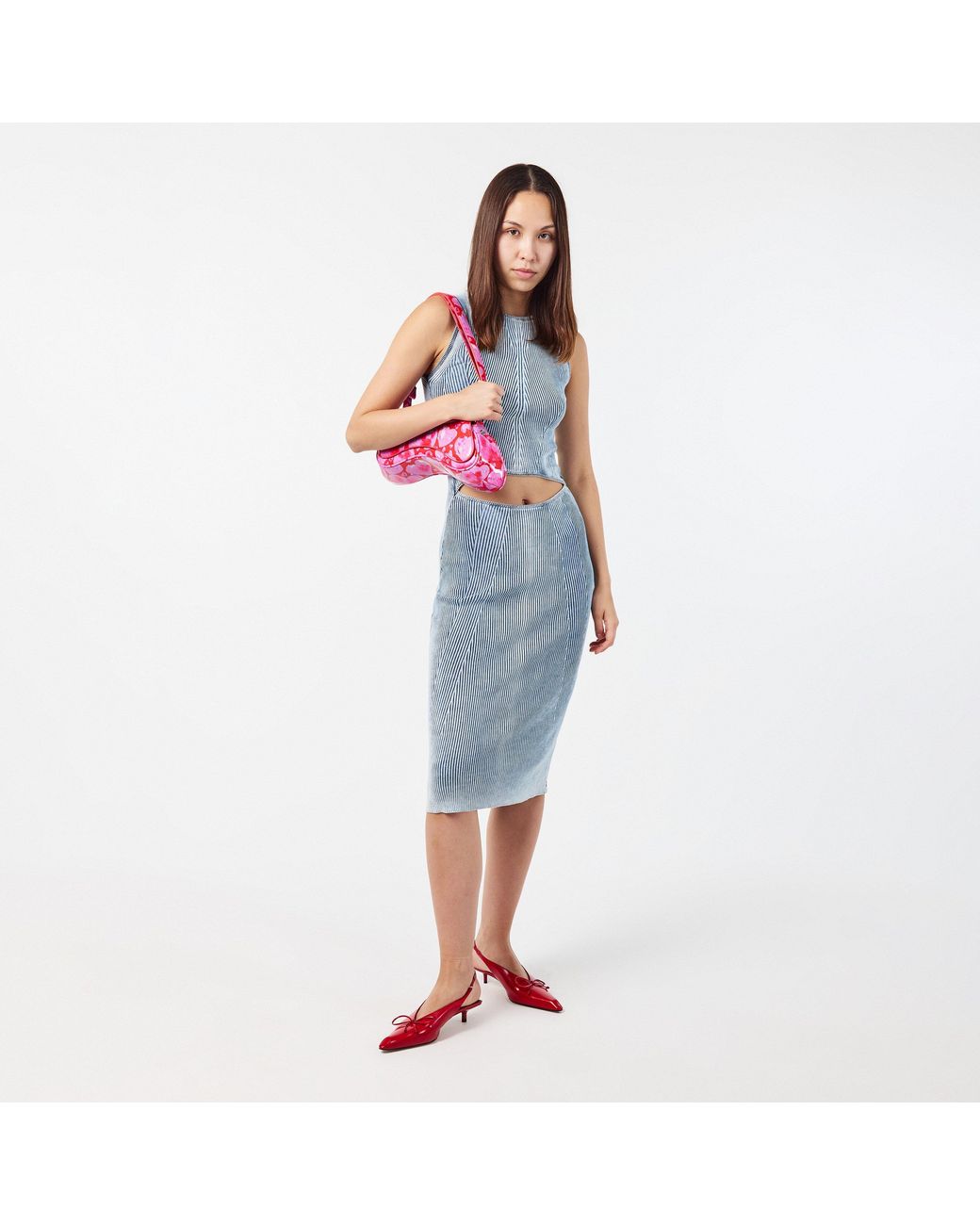 DIESEL Blue Taryn Long Maxi Dress