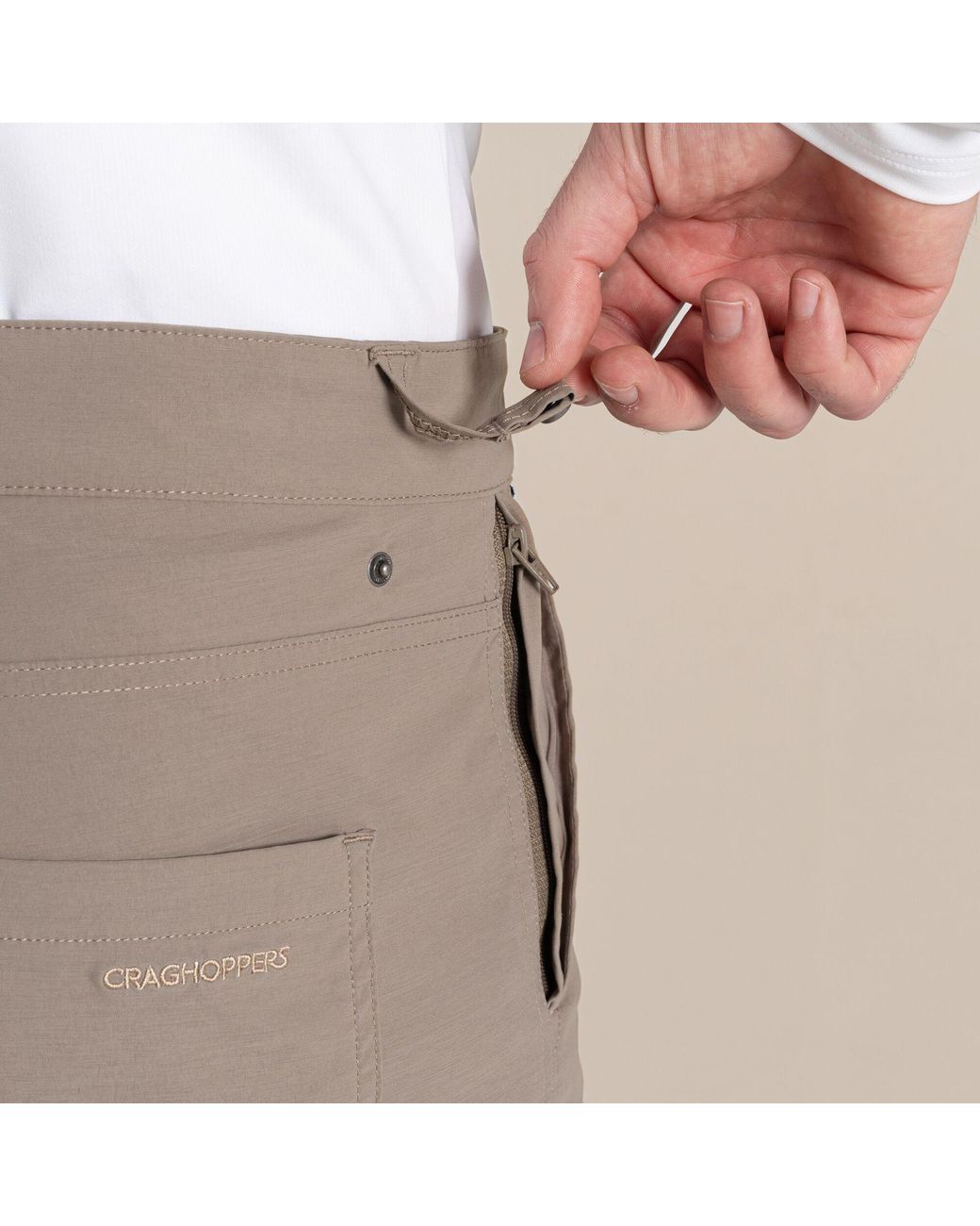 Craghoppers Gray Nosilife Santos Ii Golf Trousers for men