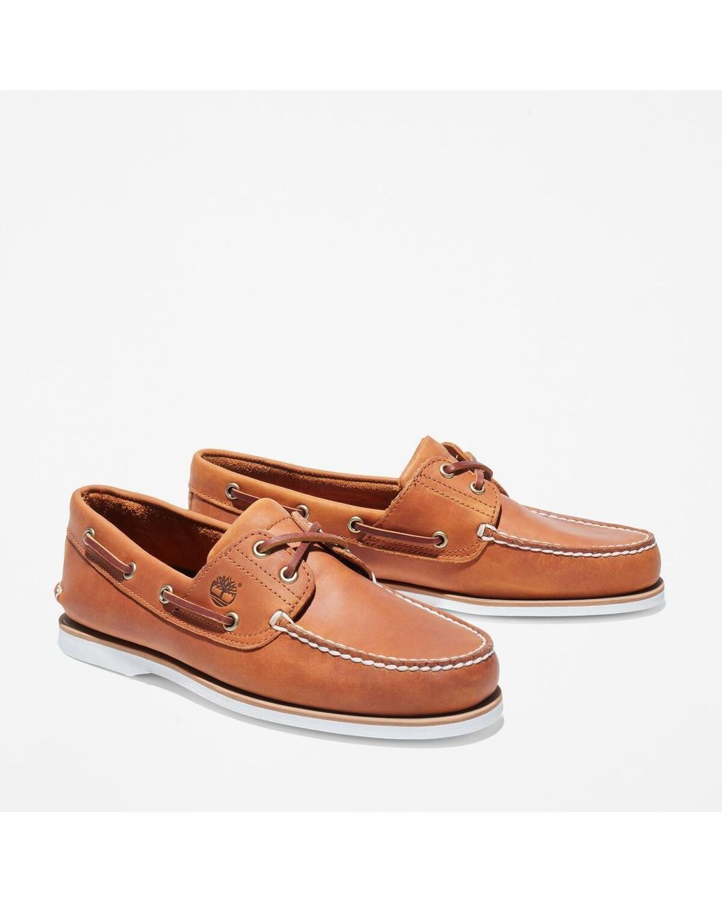 Timberland Brown Classic Boat Shoes for men