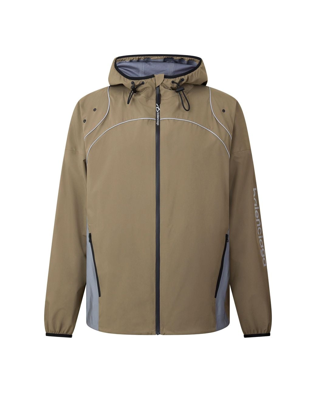 Balenciaga Green Hooded Tracksuit Top for men
