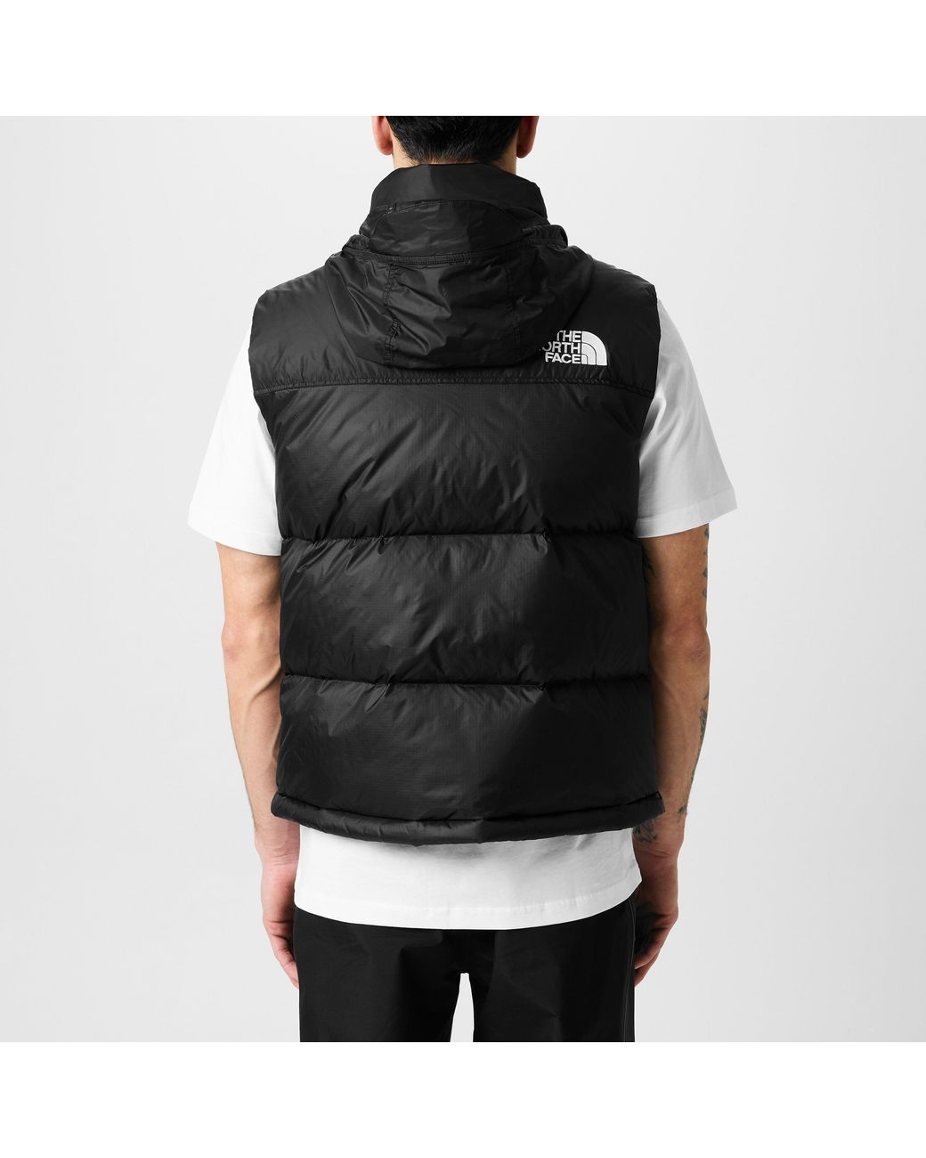 The North Face Black 1996 Retro Nuptse 700-Fill Down Water Resistant Recycled Gilet for men