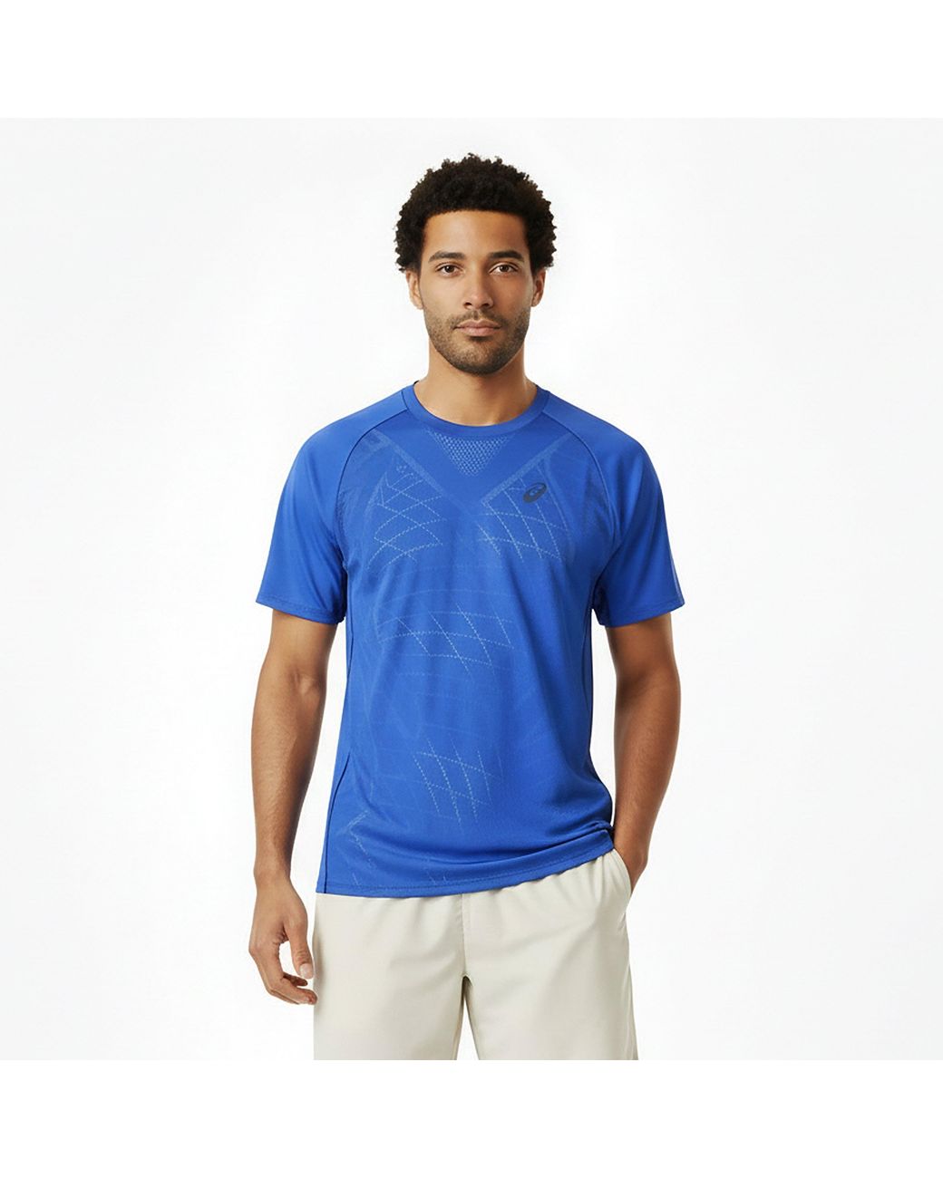 Asics Blue Match Actibreeze T-Shirt for men