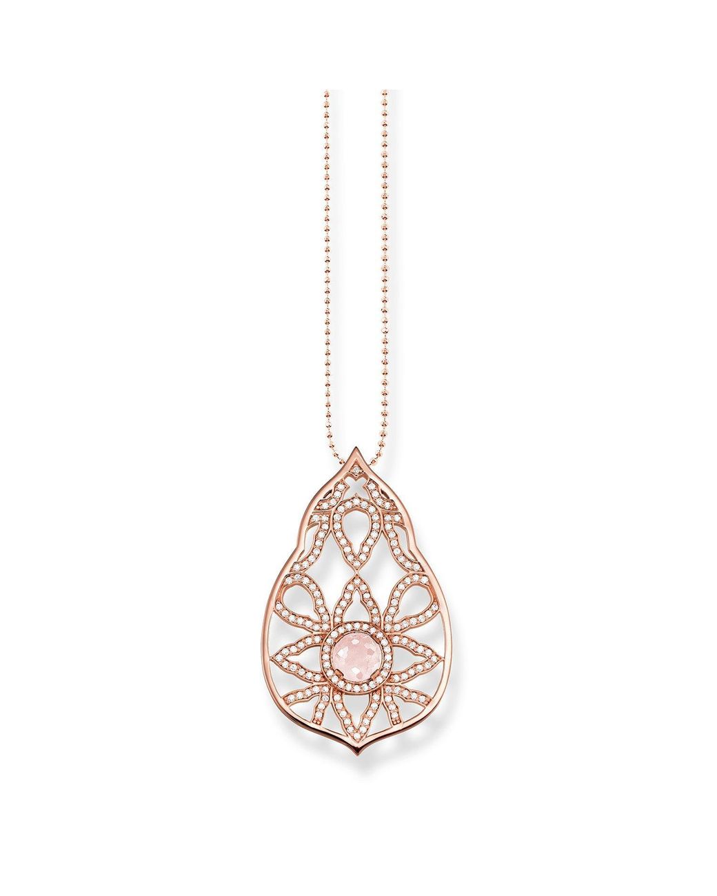 Thomas Sabo Metallic Fatimas Garden Sterling Necklace