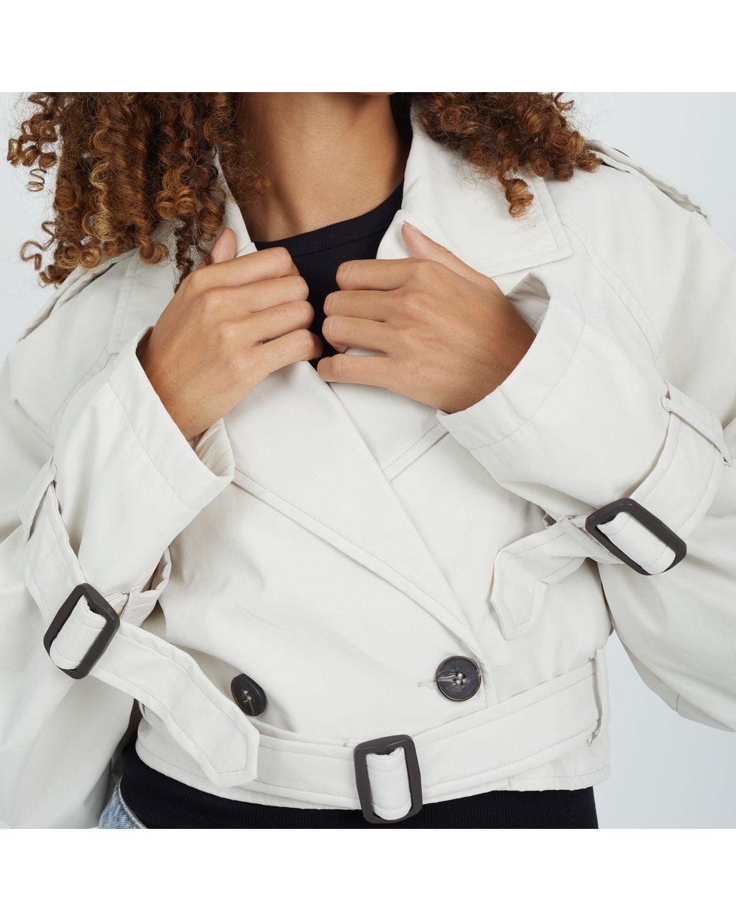Brave Soul White Bs Nuelle Cropped Tr Ld64