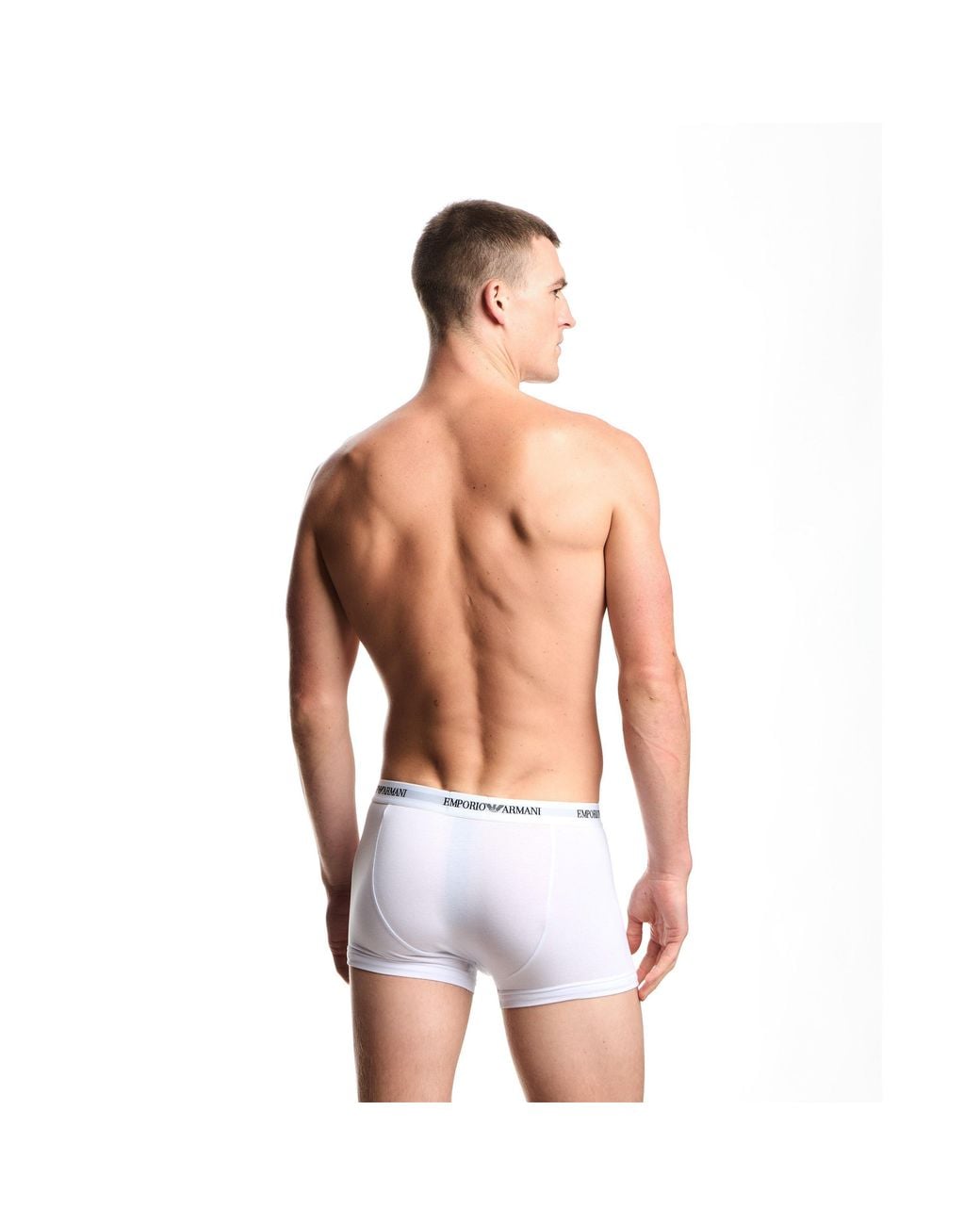 Emporio Armani White Core Logo Boxers 3-Pack for men