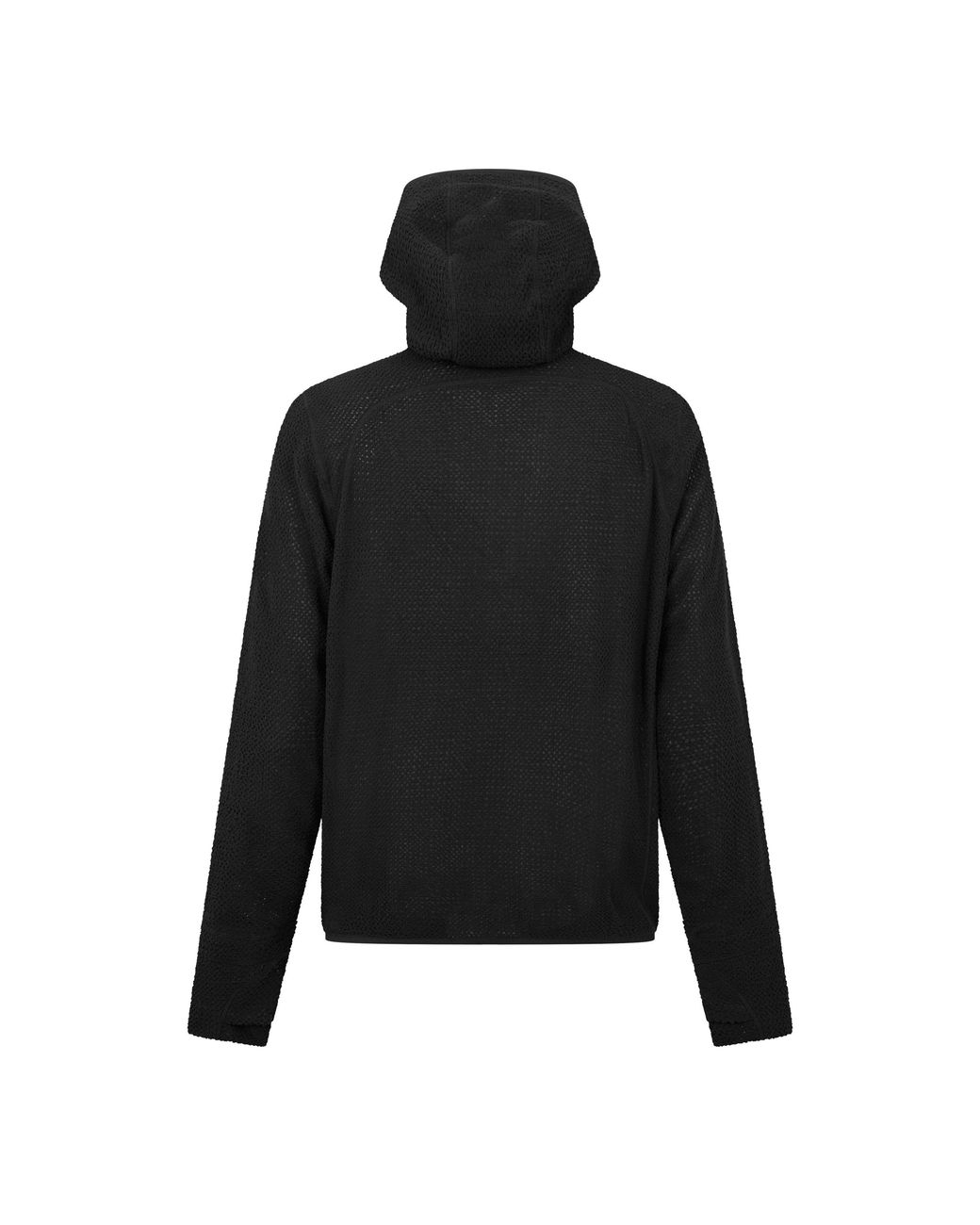 Roa Black Awi Thermal Zip Up Hoodie for men
