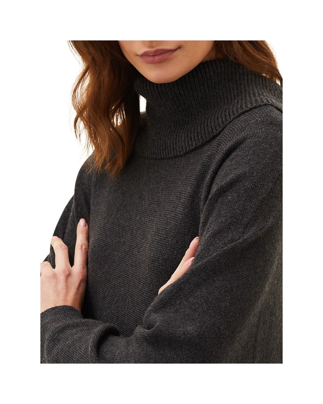 Phase Eight Black Palmer Cowl Knit Jumper