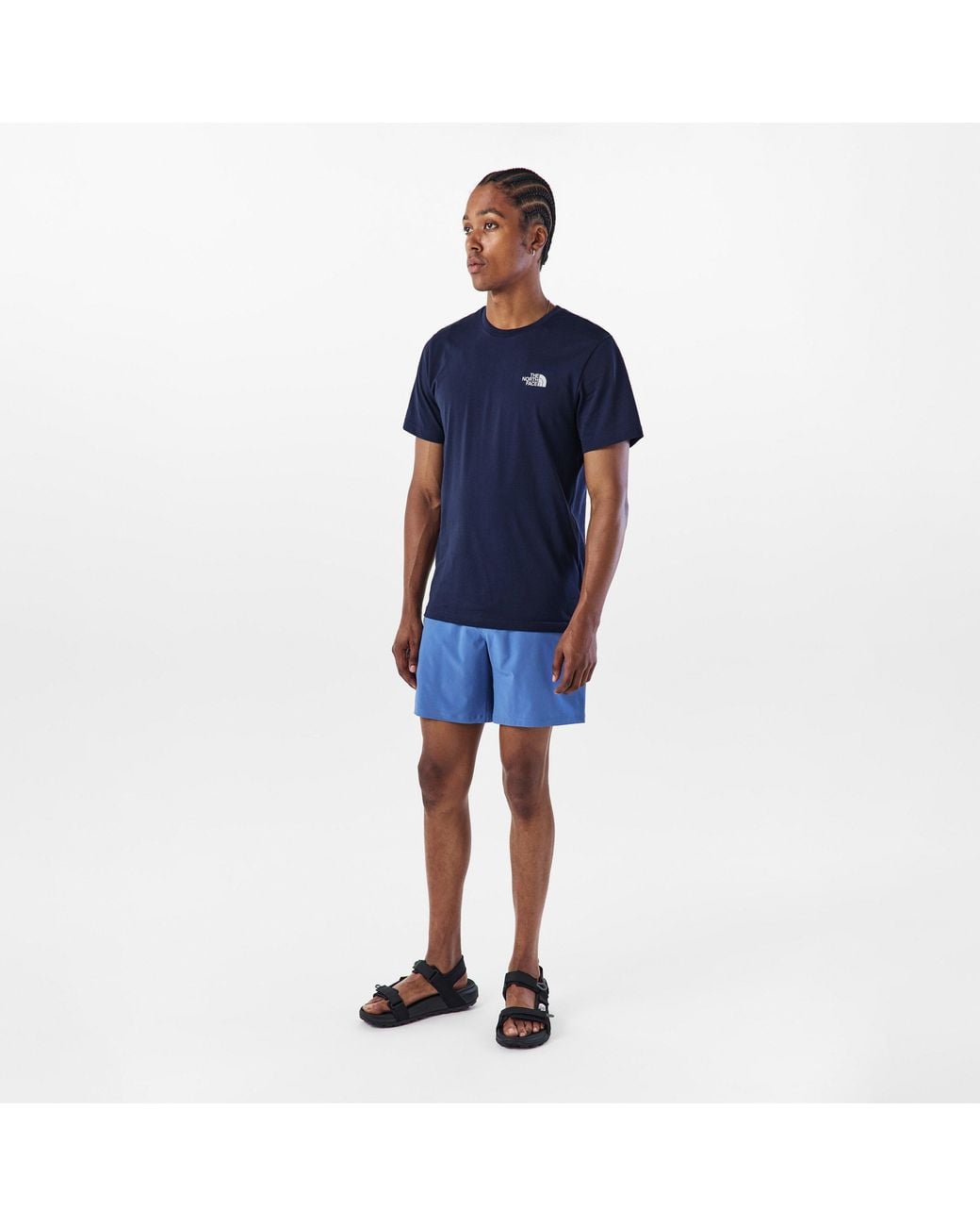 The North Face Blue Regular Fit Simple Dome T-Shirt for men