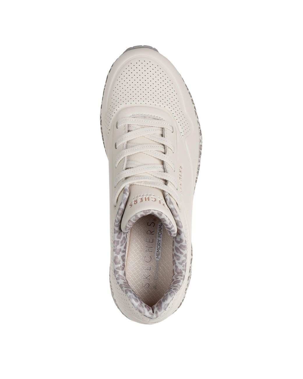 Skechers White Uno Stand On Air Trainers