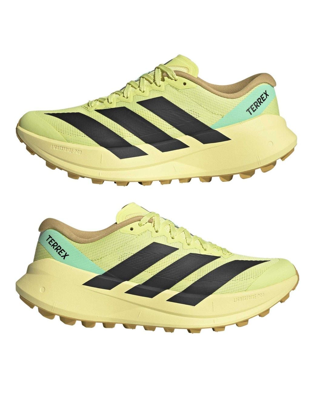 Adidas Yellow Terrex Agravic Sl Trail Running Shoes for men