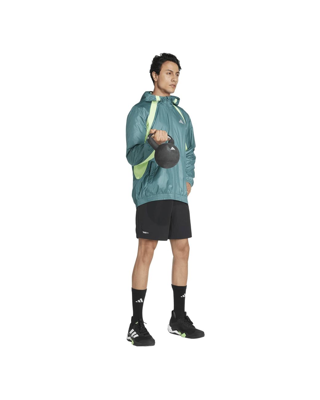 Adidas Originals Blue Tech Slim-Fit Windbreaker for men