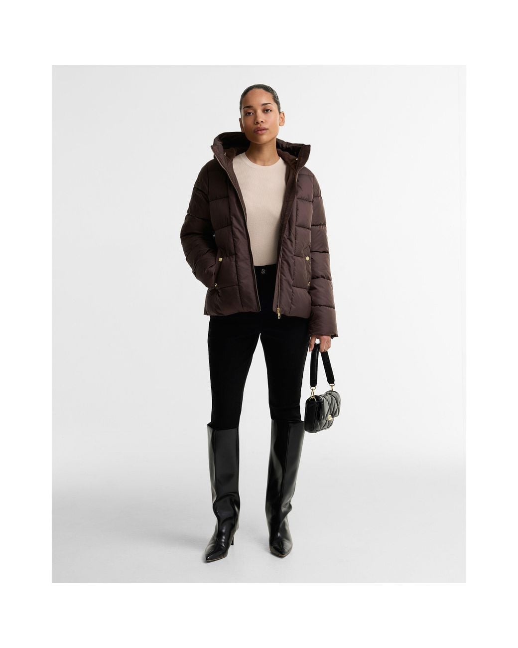 Barbour Brown B.Int Brantley Puf J Ld64