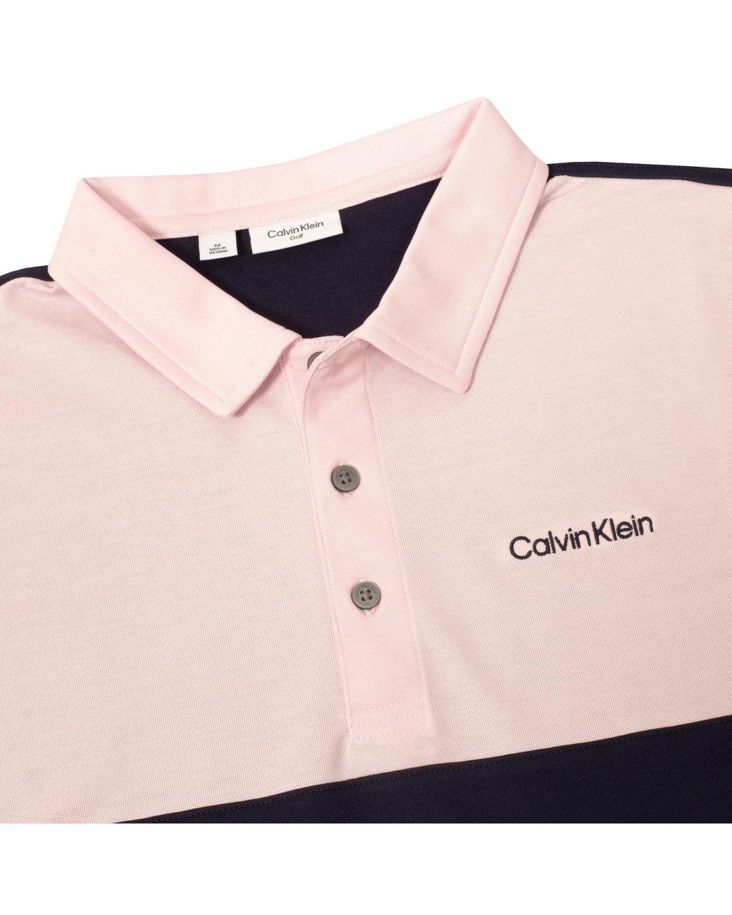 Calvin Klein Blue Jc Block Short Sleeve Performance Polo Shirt for men