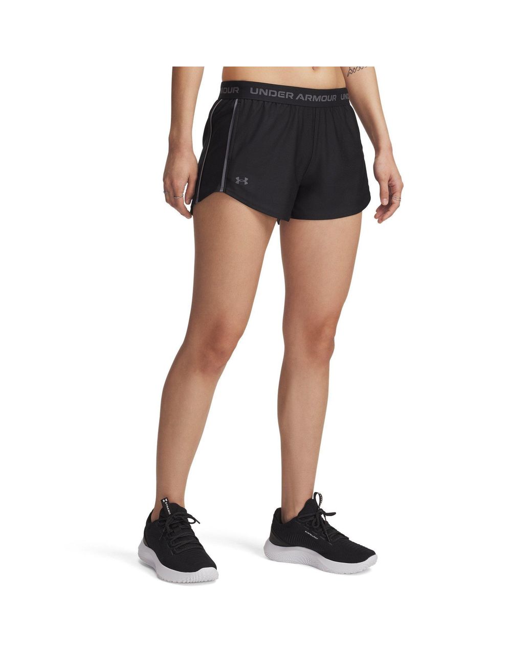 Under Armour Blue Tech Play Up 3" Shorts Castlerock