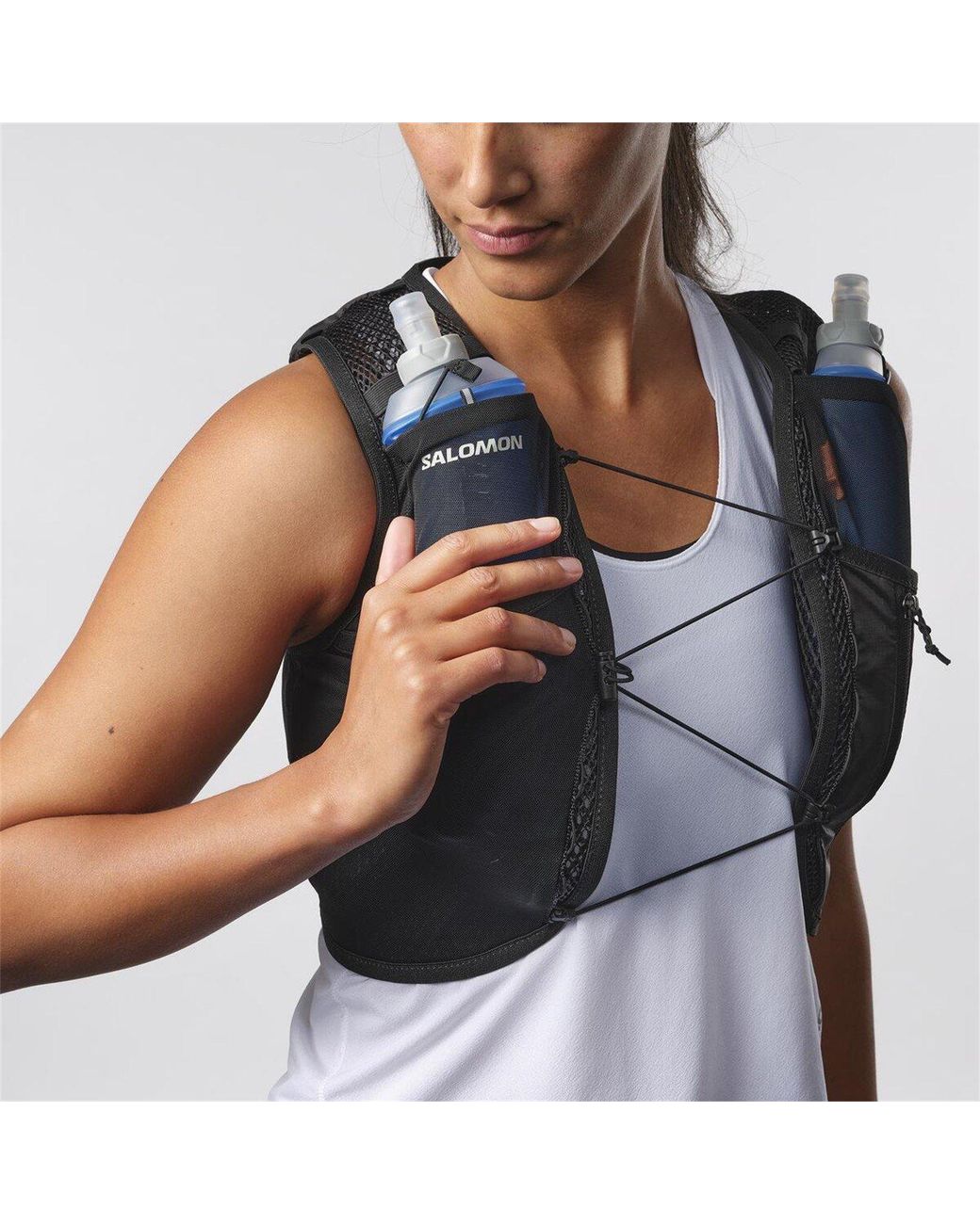 Salomon Gray Active Skin 4L Running Vest