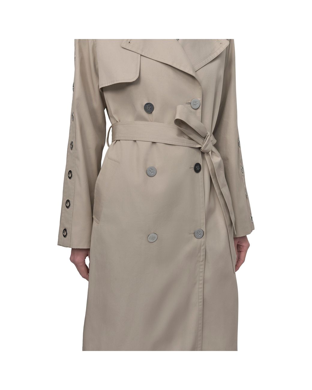 DKNY Natural Weather-Resistant Trench Coat