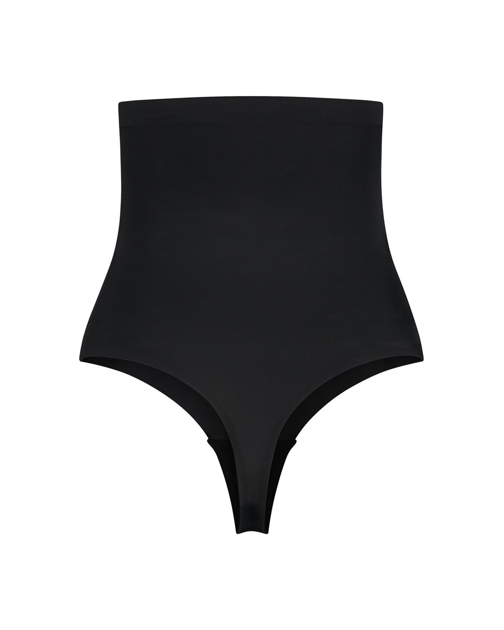 Bye Bra Black Invisible High Waist Thong With Light Control