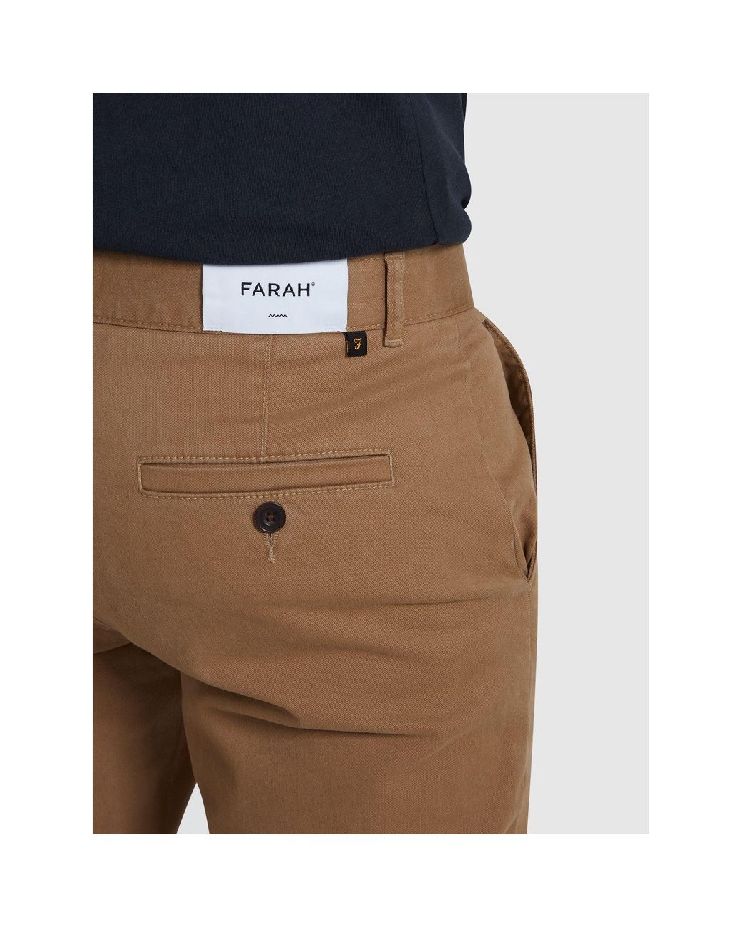 Farah Blue Elm Slim Chinos for men