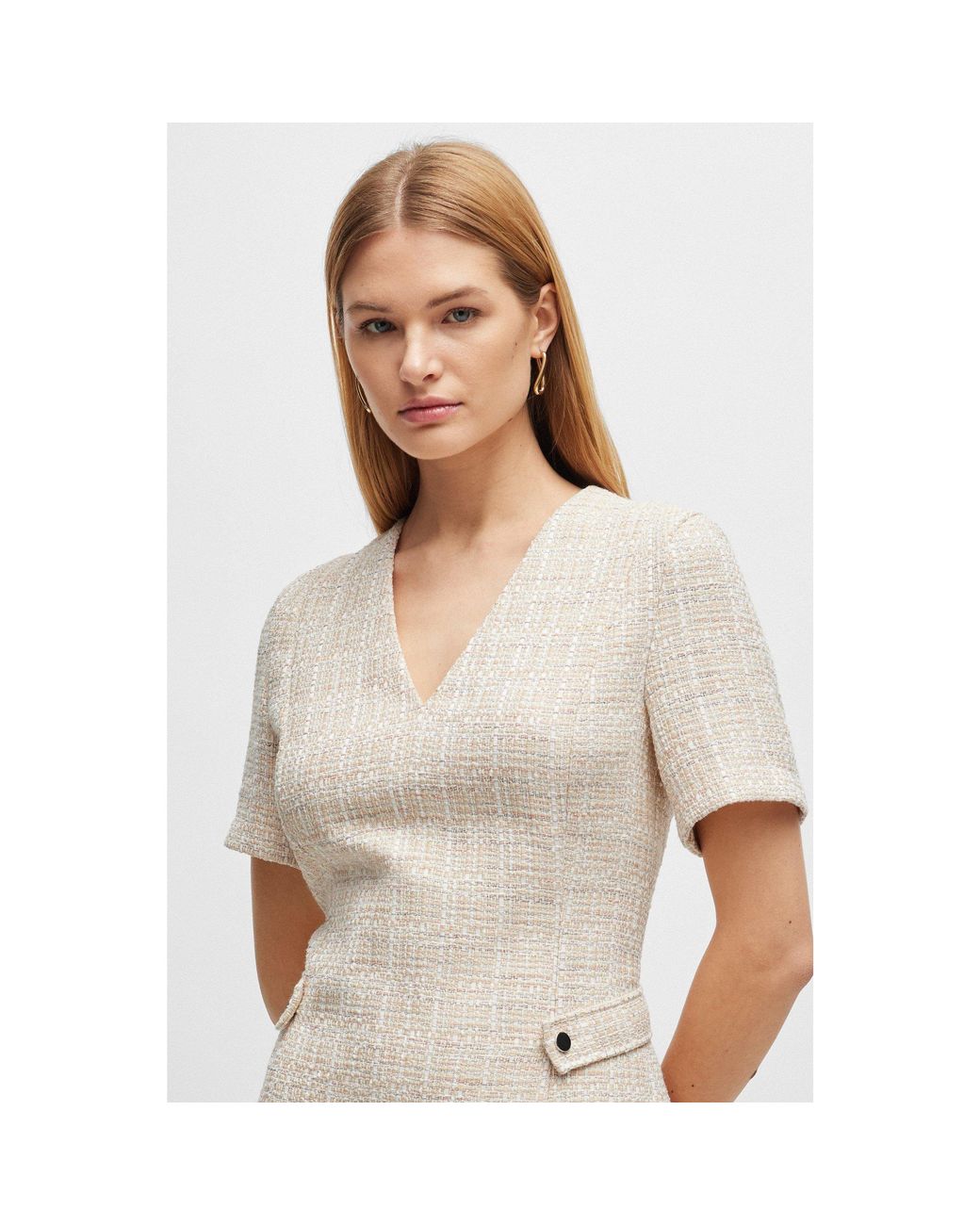 Boss Natural Destena Mini Dress