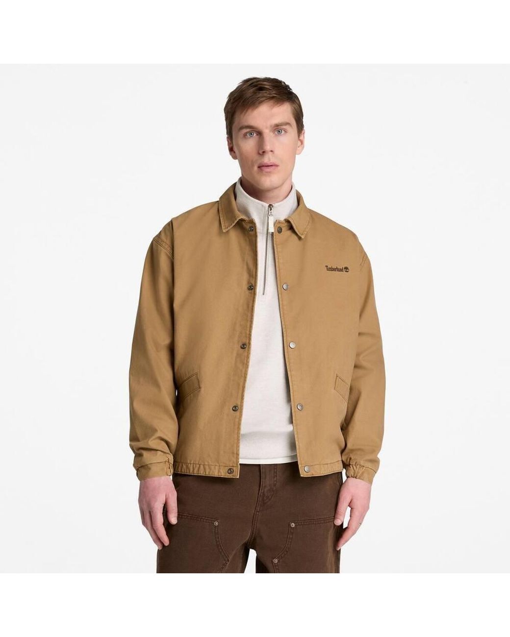 Timberland Brown Coach Jacket For for men