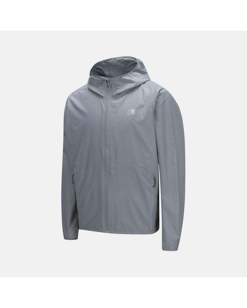 Karrimor Gray Water And Wind Resistant Full Zip Hooded Jacket for men