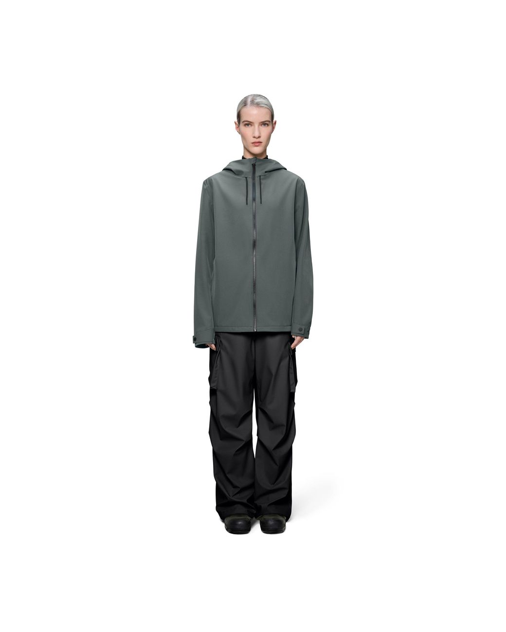Rains Gray Suva Softshell Waterproof Jacket