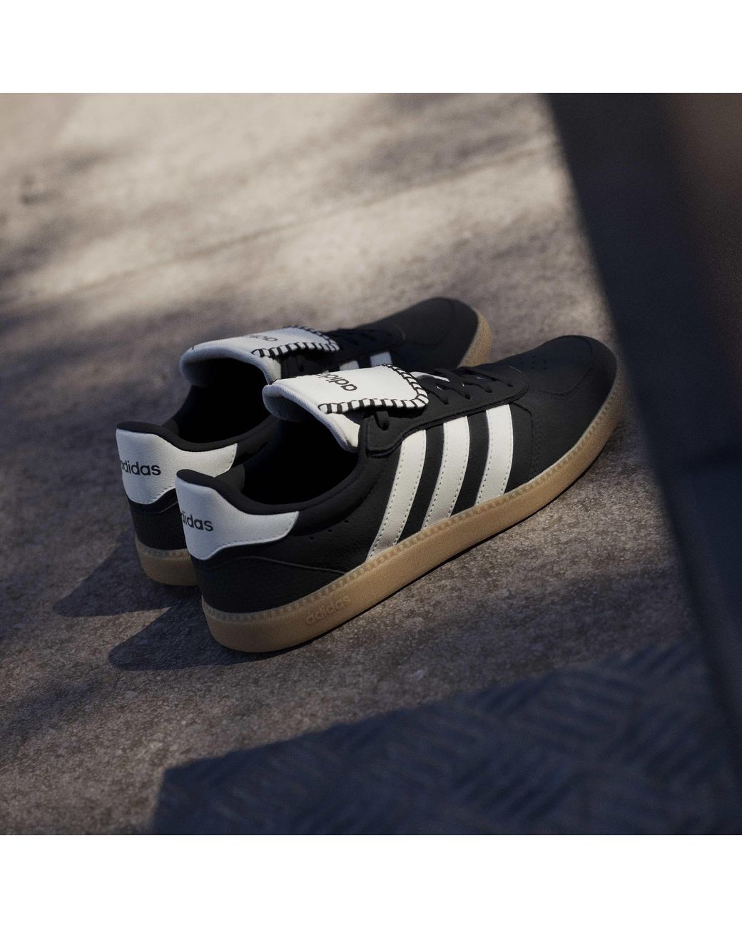Adidas Blue Breaknet Sleek Suede Low-Top Trainers