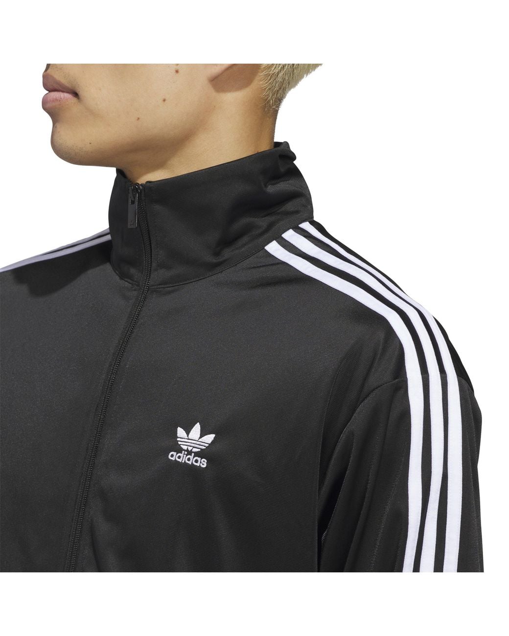 Adidas Originals Black Classic Firebird Tracksuit Top for men