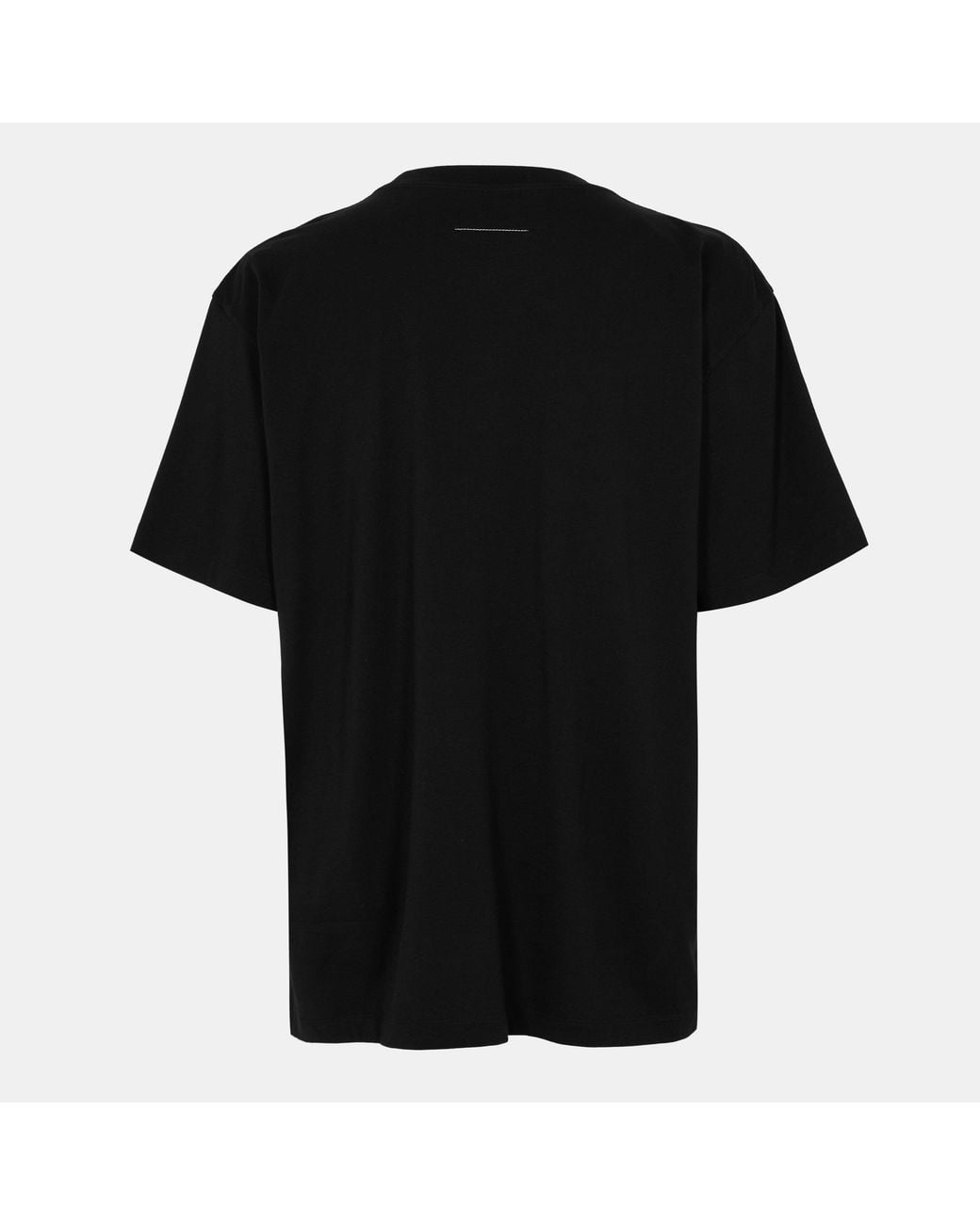 MM6 by Maison Margiela Black Logo T-Shirt for men