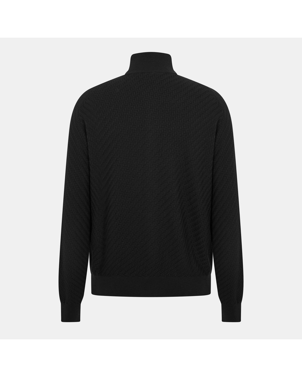 Brioni Black Tailored Fit Knitted Top for men
