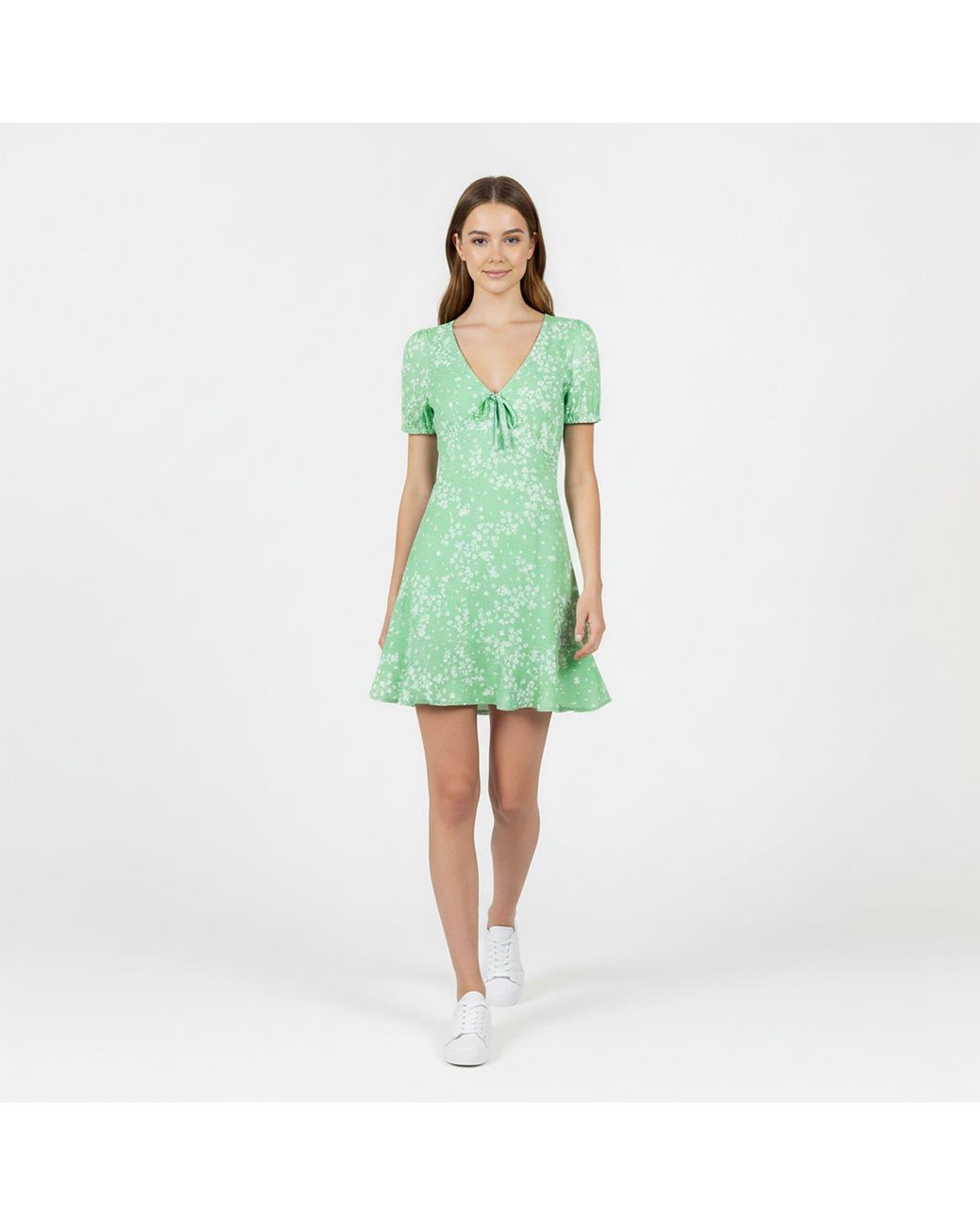 Jack Wills Green Jw Cut Out Mini Dress