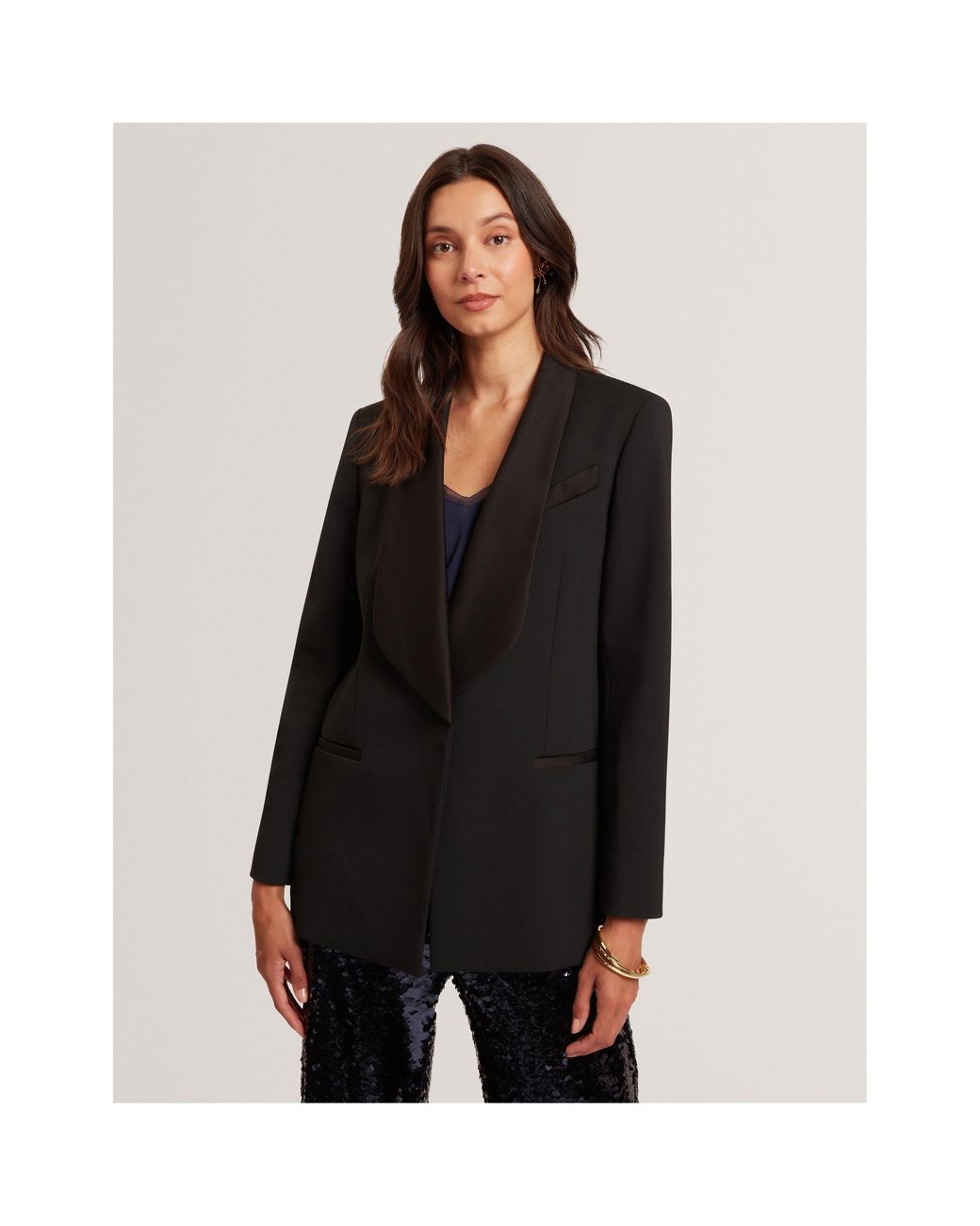 Ted Baker Black Relaxed Blazer