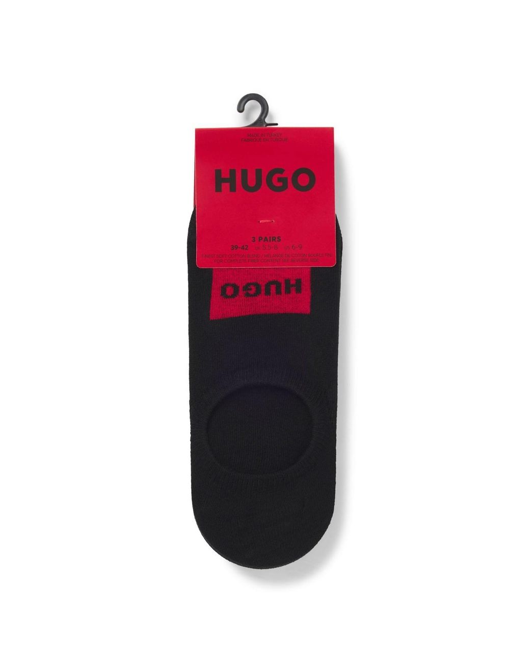 HUGO Black 3P Lc Label Cc 10251178 01 Crew Sock for men