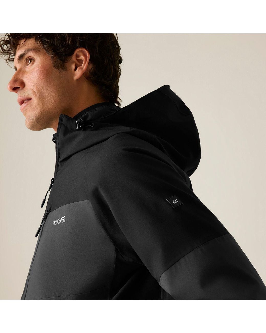 Regatta Black Wentwood Waterproof 3-In-1 Jacket for men