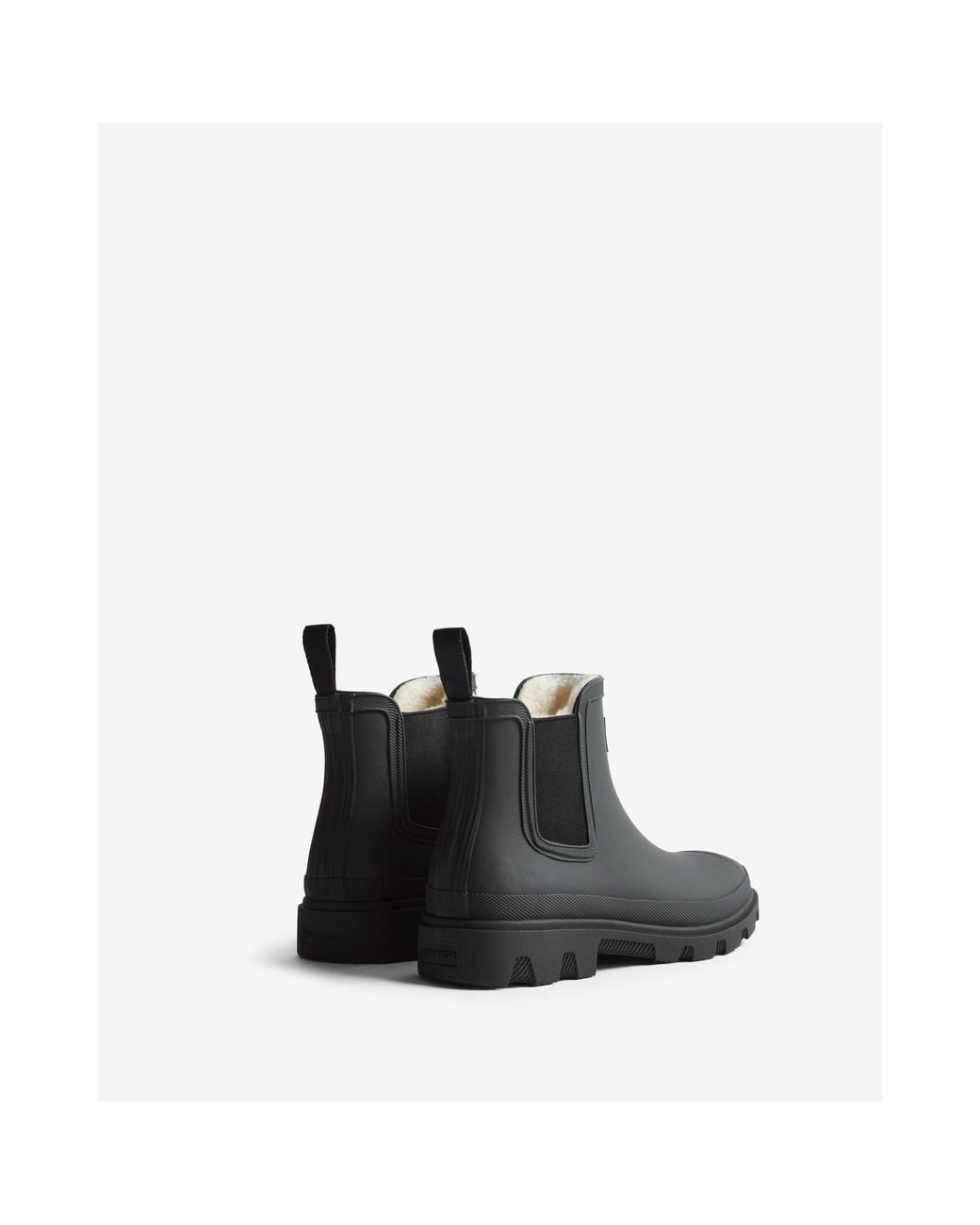 Hunter Black Downpour Short Wellingtons