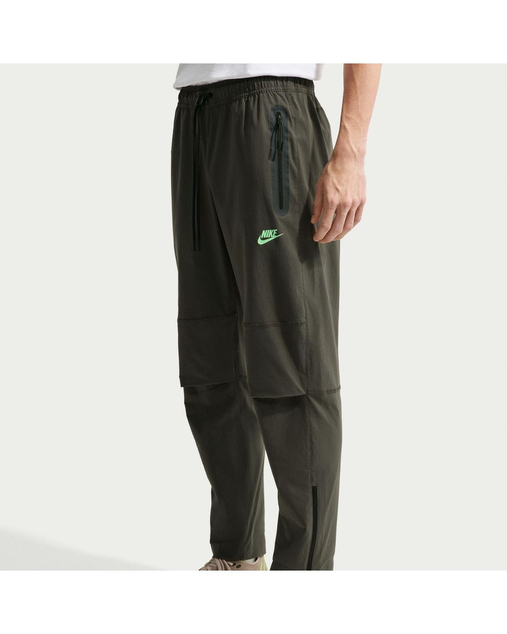 Nike Green Open Hem Woven Joggers for men