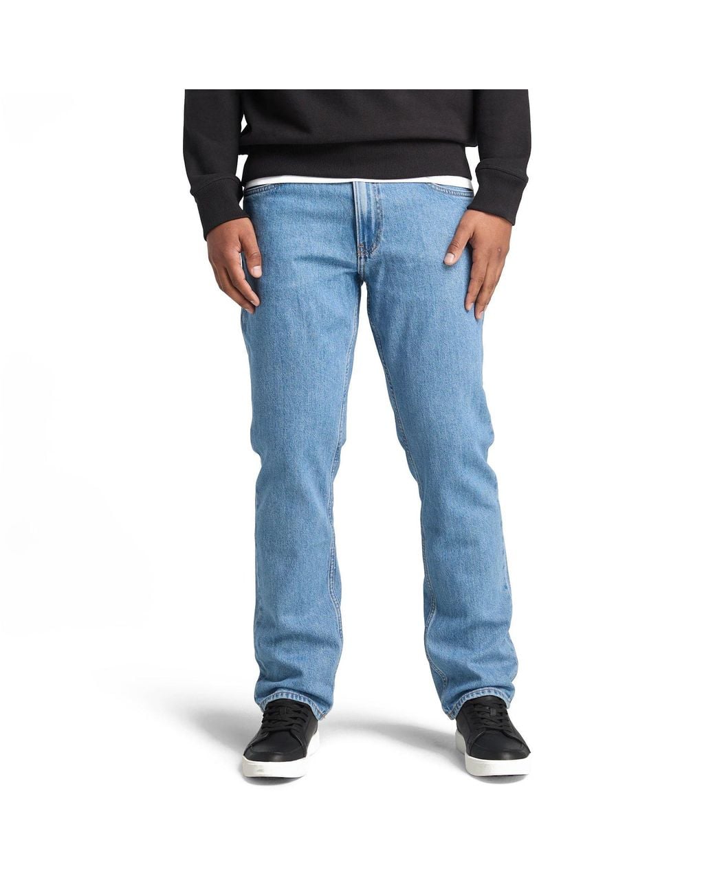 Timberland Blue Sandown Denim Straight Jeans for men
