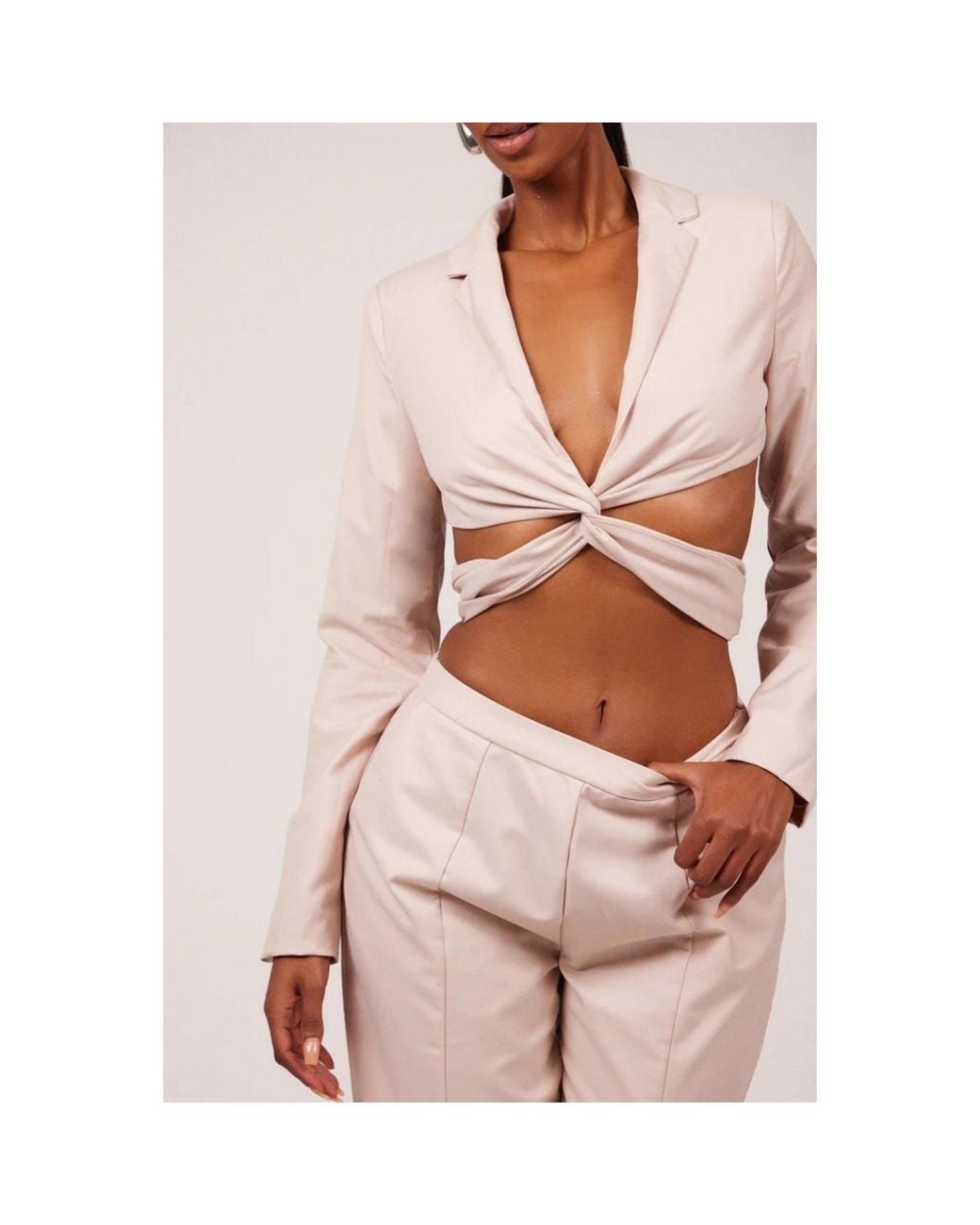 Mars the Label Pink Mtl The Thea Blazer